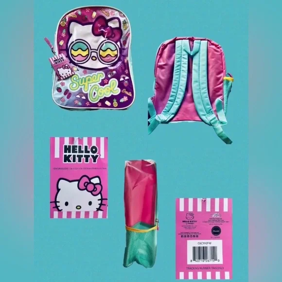 Hello Kitty Backpack Bundle Lot 89 New Pieces of Fun Some Sanrio some nonbrand